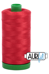 Aurifil Mako 40wt 2-ply Cotton 1000 m 1094 yd. spool - 2265 Lobster Red